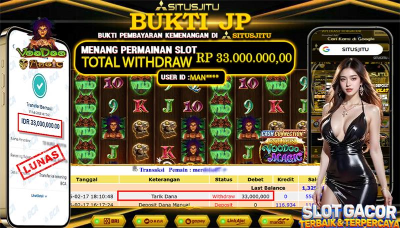 SITUSJITU id : MAN***** JACKPOT SLOT  ZEUS VS TYPHON PRAGMATIC PLAY TOTAL WITHDRAW  Rp.33.000.000 ,- LUNAS