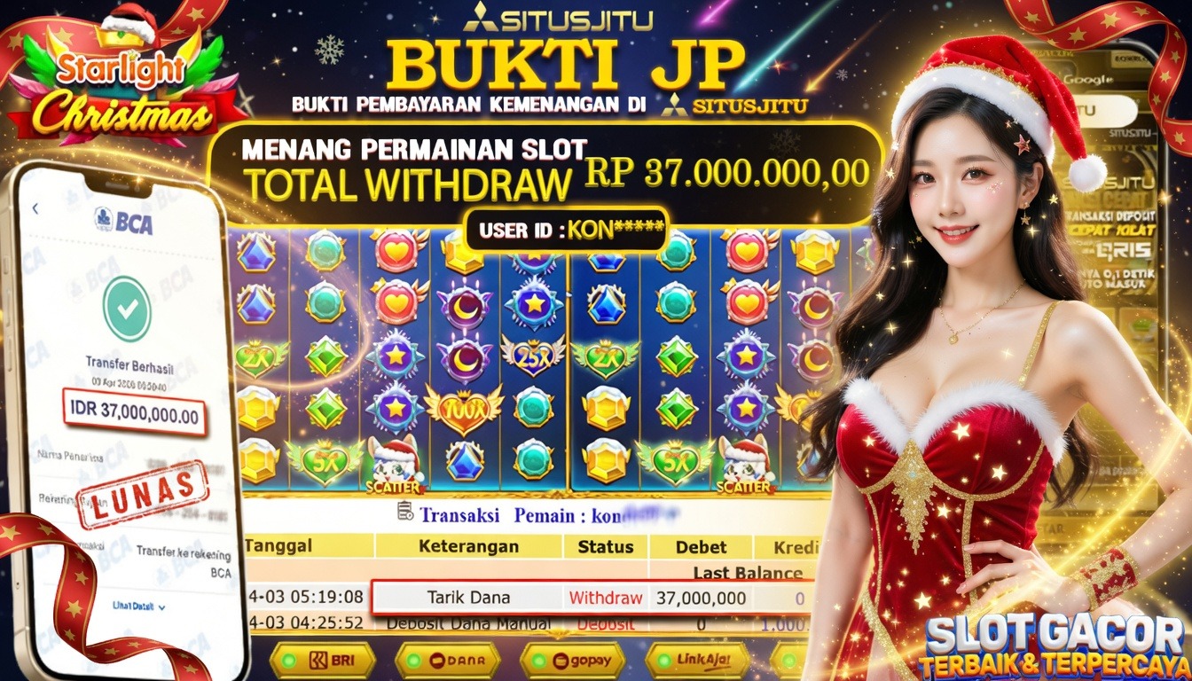 SITUSJITU id : KON***** JACKPOT SLOT Starlight Christmas Pragmatic Play TOTAL WITHDRAW  Rp.37.000.000 ,- LUNAS